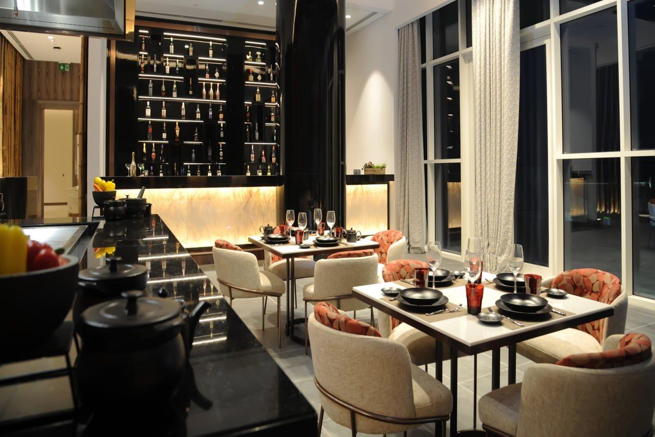 Royal M Al Aqah Beach Resort By Gewan Exterior photo The interior of the restaurant