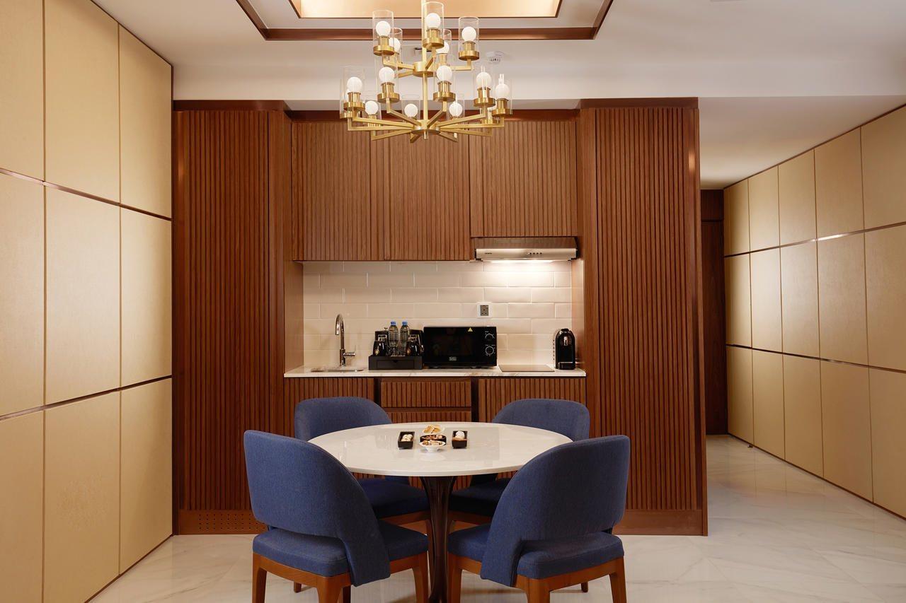 Royal M Al Aqah Beach Resort By Gewan Exterior photo A kitchen in a suite at The Ritz-Carlton, Tokyo