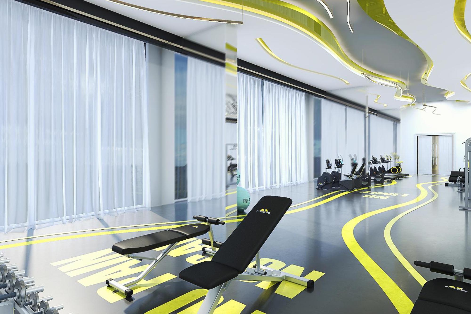 Royal M Al Aqah Beach Resort By Gewan Exterior photo The gym at the hotel
