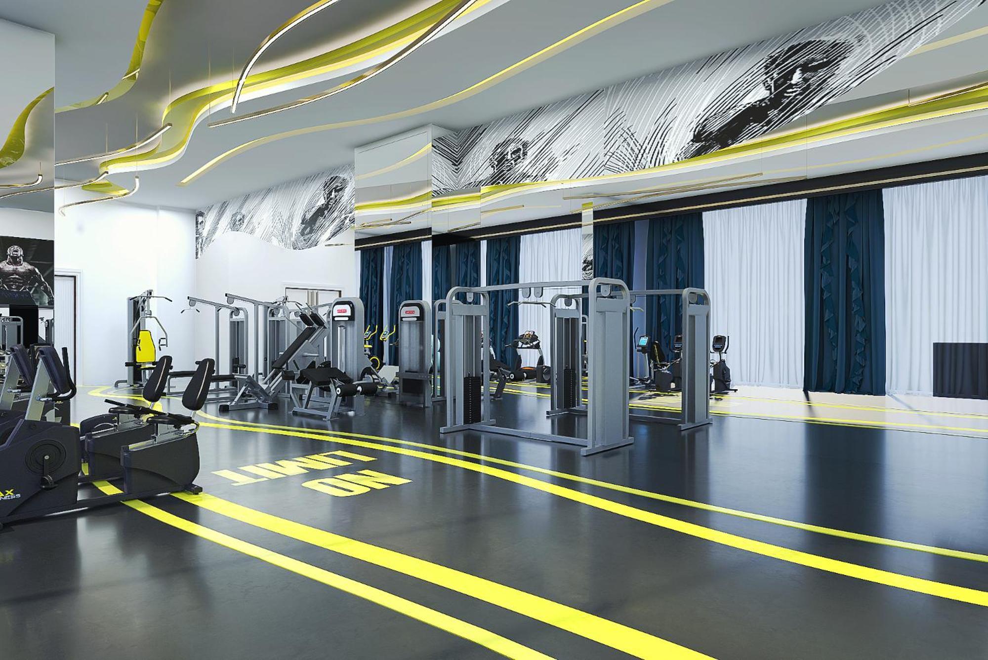 Royal M Al Aqah Beach Resort By Gewan Exterior photo The gym at the hotel