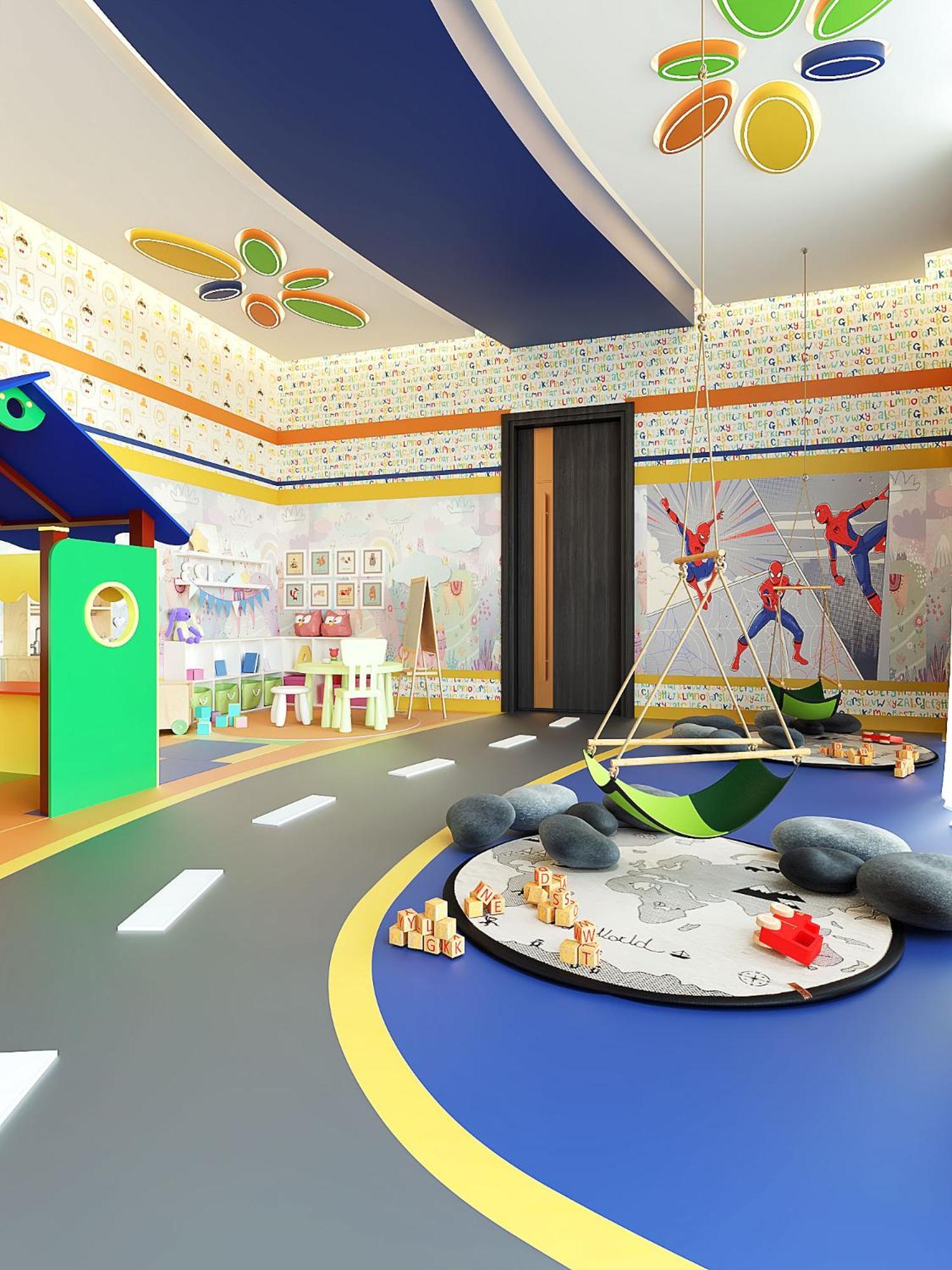 Royal M Al Aqah Beach Resort By Gewan Exterior photo 3D rendering of a nursery